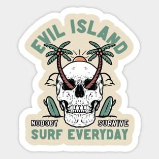 Evil Island Sticker